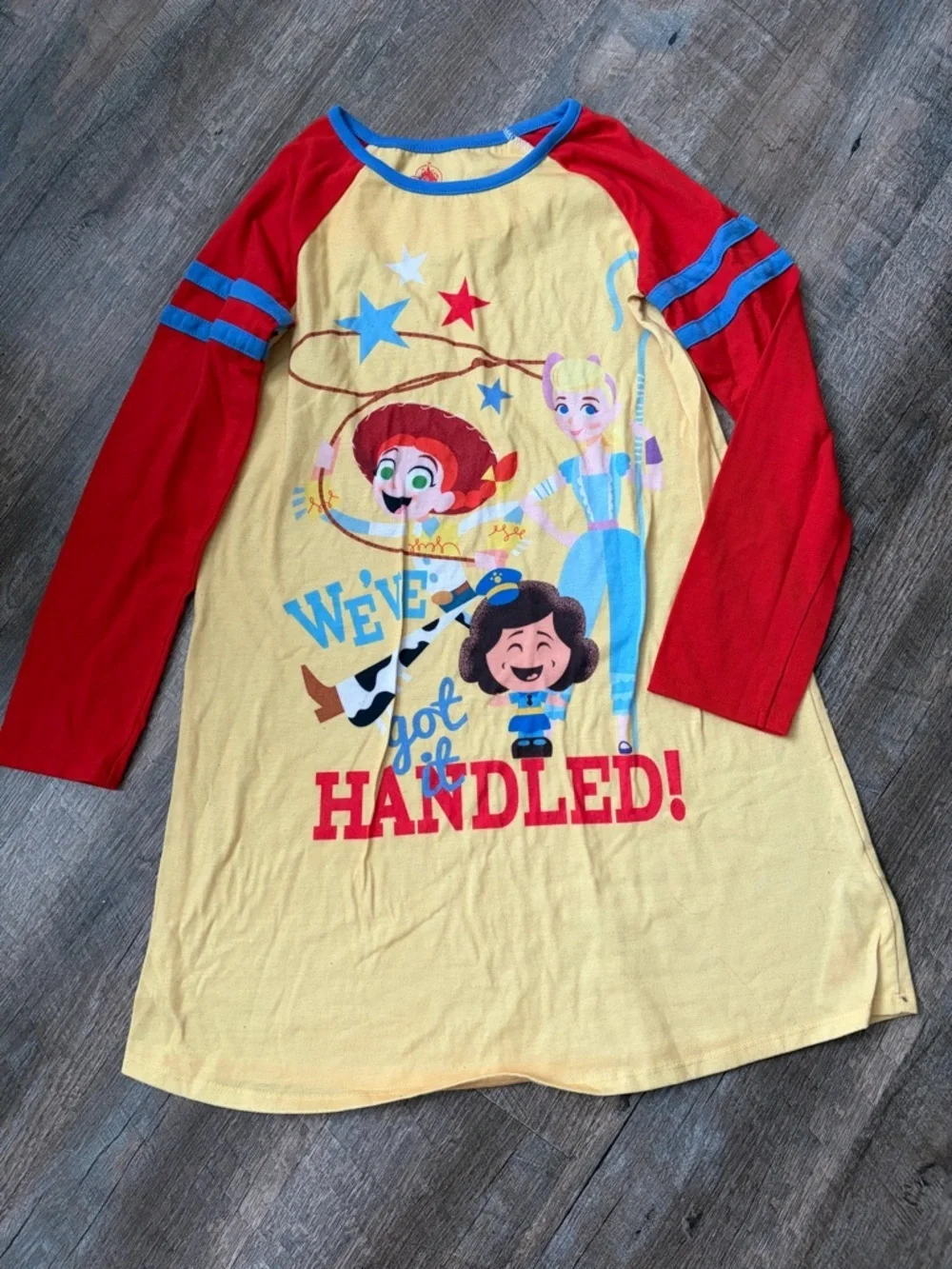 🌸 $10 SALE 🌸  Disney Yellow Nightshirt with Red & Blue Accents